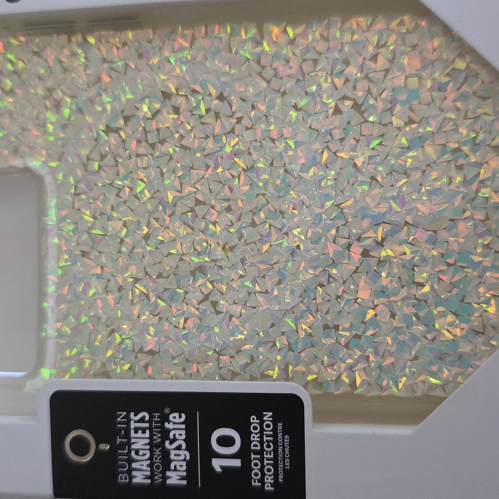 Case Mate Gold And Clear Confetti Phone Case iPhone 14 Pro 10' Drop Protection - Picture 5 of 10